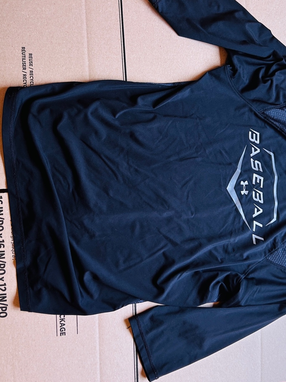 Under Armour Black Baseball Graphic Performance Tee